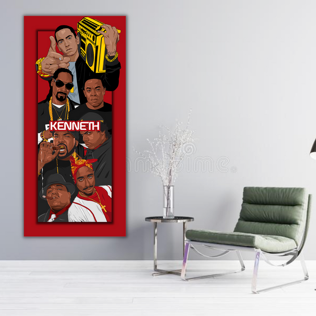 ChandelierDecor - Hip Hop Legends Super Star Old School TuPac Biggie Smalls Rapper Canvas Wall Art - Wall Art Decor - Famous Wall Art