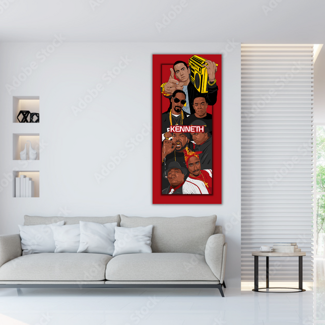 ChandelierDecor - Hip Hop Legends Super Star Old School TuPac Biggie Smalls Rapper Canvas Wall Art - Wall Art Decor - Famous Wall Art