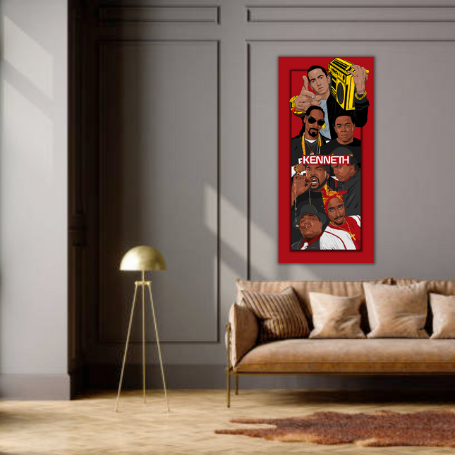 ChandelierDecor - Hip Hop Legends Super Star Old School TuPac Biggie Smalls Rapper Canvas Wall Art - Wall Art Decor - Famous Wall Art