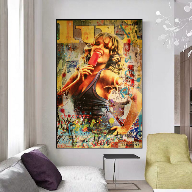 ChandelierDecor - Ice Cream Parano Canvas Wall Art: The Perfect Decor