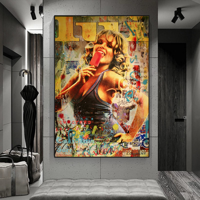 ChandelierDecor - Ice Cream Parano Canvas Wall Art: The Perfect Decor