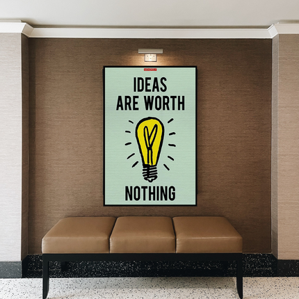 ChandelierDecor - Ideas are Worth Nothing - Monopoly Canvas Wall Art