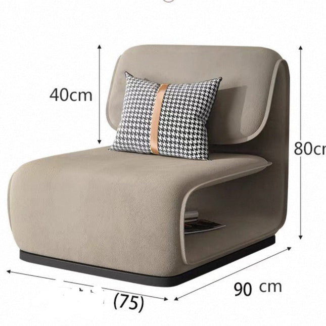 Insert Linear Curve Minimalist Sofa Chair – Fluffy Comfort