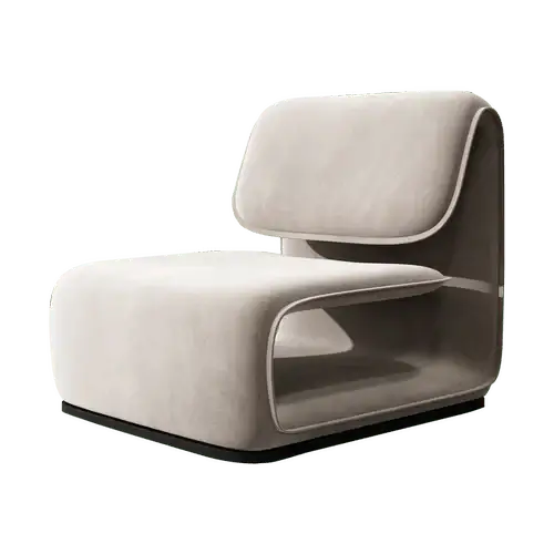 Minimalistic Fluffy Sofa Chair – Exquisite Blend-Sofa Chairs