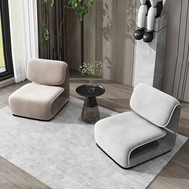 Minimalistic Fluffy Sofa Chair – Exquisite Blend-Sofa Chairs