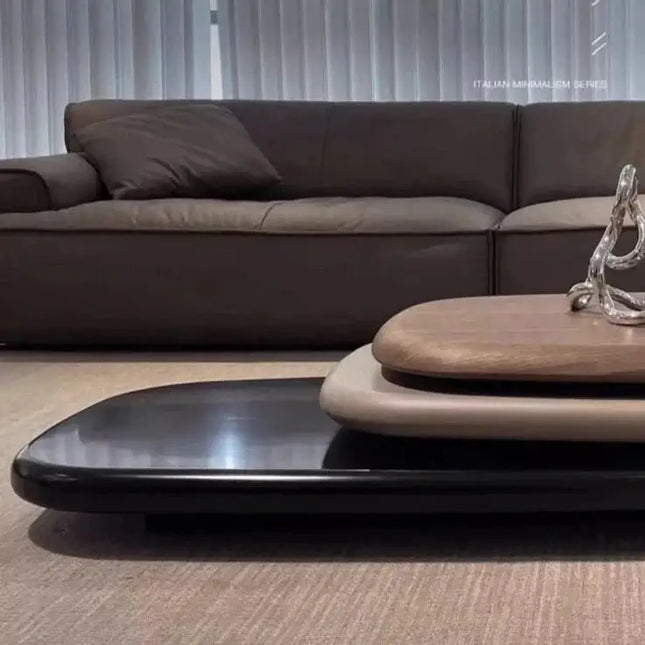Italian Design Pebbles Rotating Coffee Table-Coffee Table