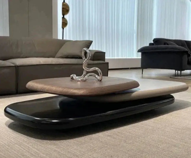 Italian Design Pebbles Rotating Coffee Table-Coffee Table