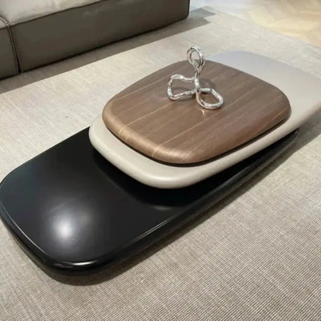 Italian Design Pebbles Rotating Coffee Table-Coffee Table
