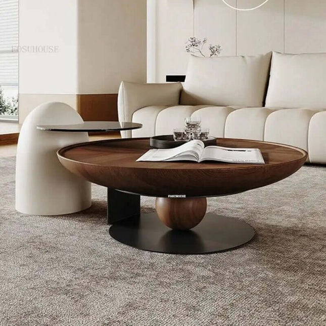 Italian Solid Wood Coffee Table-Coffee Table