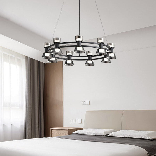 ChandelierDecor - Italian Copper - Glass Ribbon Chandelier