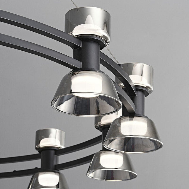 ChandelierDecor - Italian Copper - Glass Ribbon Chandelier