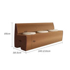 Brown 3 Seater Wide