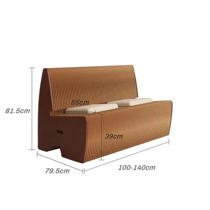 Italian Designer Bendable Sofa Bench for Living Room-Benches