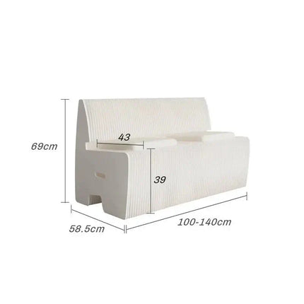 Italian Designer Bendable Sofa Bench for Living Room-Benches