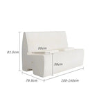 White 2 Seater Wide