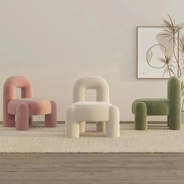 Pure Velvet Comfort italian Designer Chair-Chairs & Stools