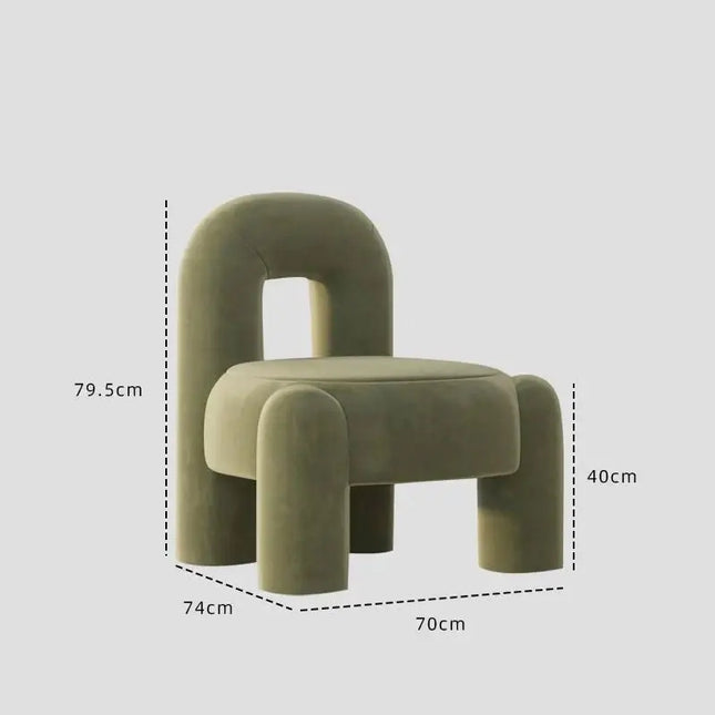 Pure Velvet Comfort italian Designer Chair-Chairs & Stools