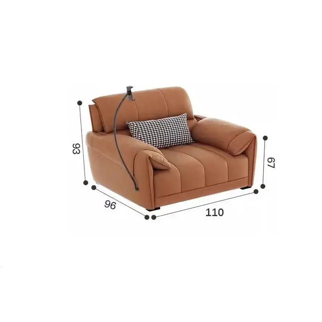ChandelierDecor - Italian Genuine Leather Leather Loveseat – Reclining
