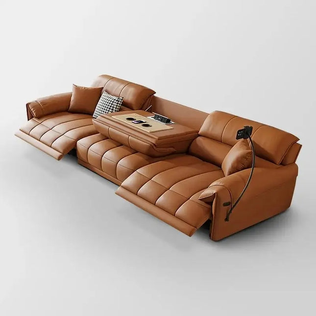 ChandelierDecor - Italian Genuine Leather Leather Loveseat – Reclining