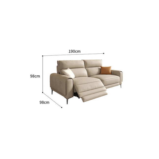 ChandelierDecor-Italian Leather Sectional Sofa – Reclining