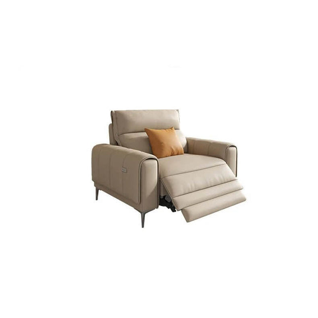 ChandelierDecor-Italian Leather Sectional Sofa – Reclining