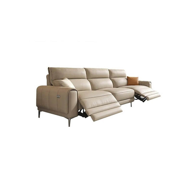 ChandelierDecor-Italian Leather Sectional Sofa – Reclining