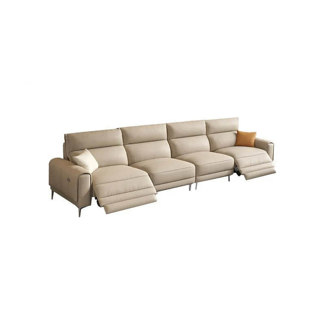 ChandelierDecor-Italian Leather Sectional Sofa – Reclining