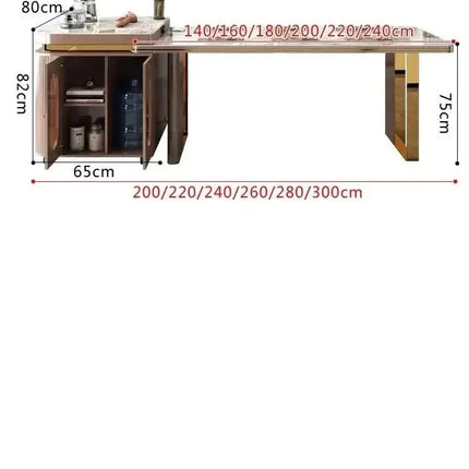 Italian Luxury Rock Slab Island Dining Table – Elegance & Craftsmanship-Dining Tables
