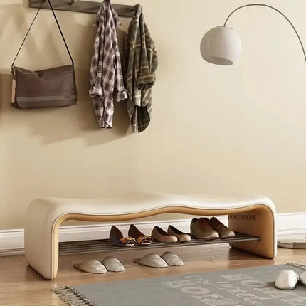 ChandelierDecor-Italian Minimalist Leather Bench – Hanging