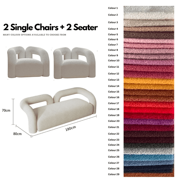 ChandelierDecor-Italian Minimalist Sofa Set