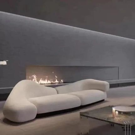 Italian minimalist Curved Sofa Set-Sofa Set