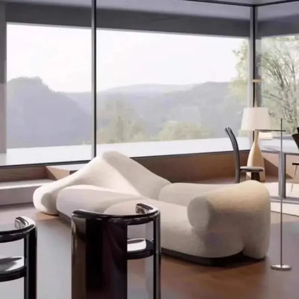 Italian minimalist Curved Sofa Set-Sofa Set