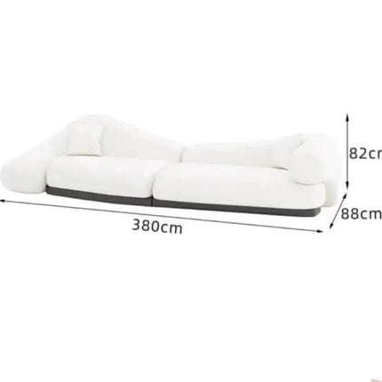 Italian minimalist Curved Sofa Set-Sofa Set