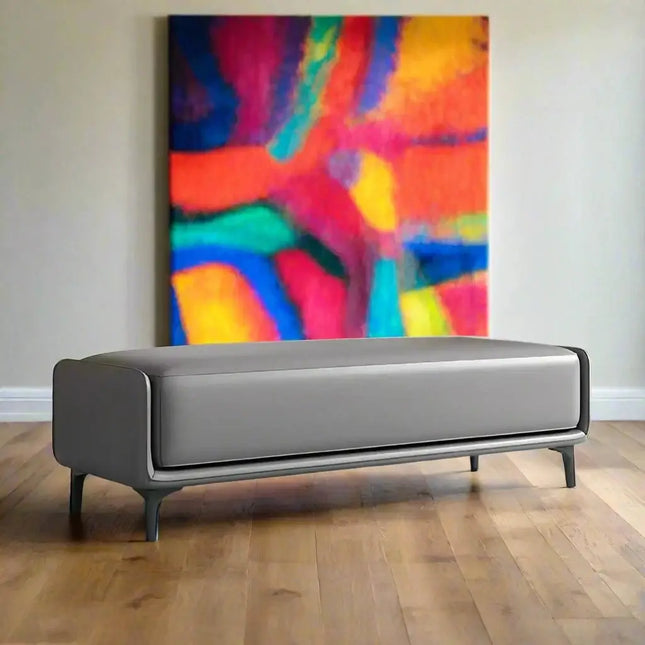 ChandelierDecor-Italian Modern Leather Bench – Hanging