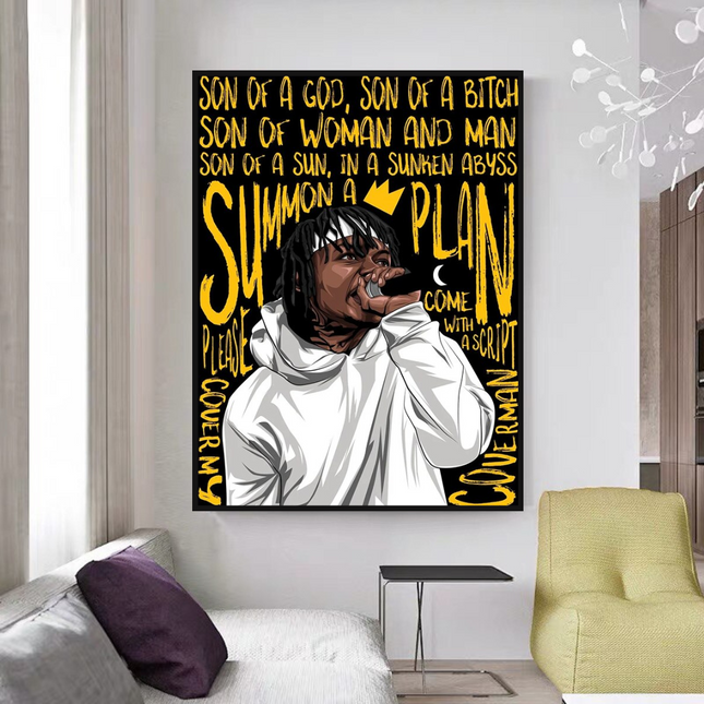 ChandelierDecor - Jid J.I.D Rapper Singer Canvas Wall Art