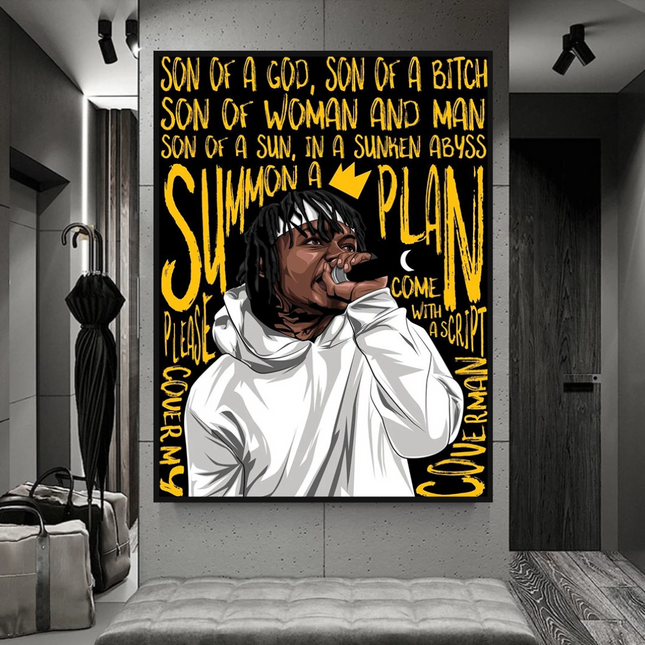 ChandelierDecor - Jid J.I.D Rapper Singer Canvas Wall Art