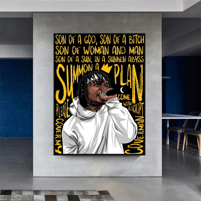 ChandelierDecor - Jid J.I.D Rapper Singer Canvas Wall Art