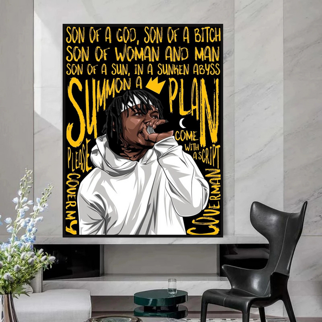 ChandelierDecor - Jid J.I.D Rapper Singer Canvas Wall Art