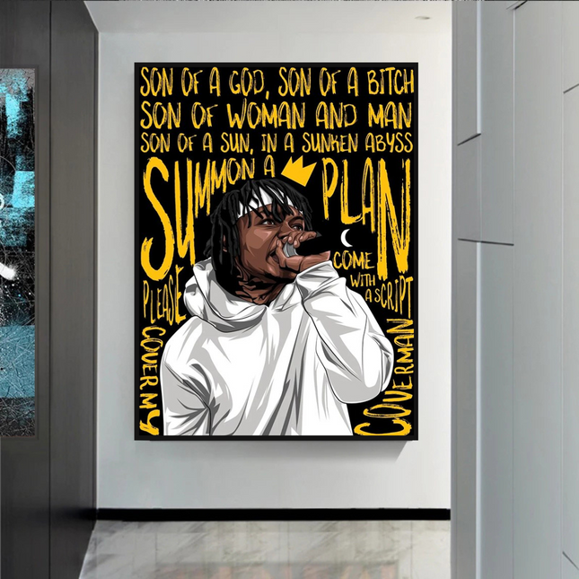 ChandelierDecor - Jid J.I.D Rapper Singer Canvas Wall Art
