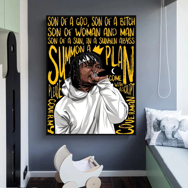 ChandelierDecor - Jid J.I.D Rapper Singer Canvas Wall Art
