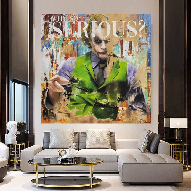 ChandelierDecor - Joker Canvas Wall Art - Quirky and Exquisite Home Decor
