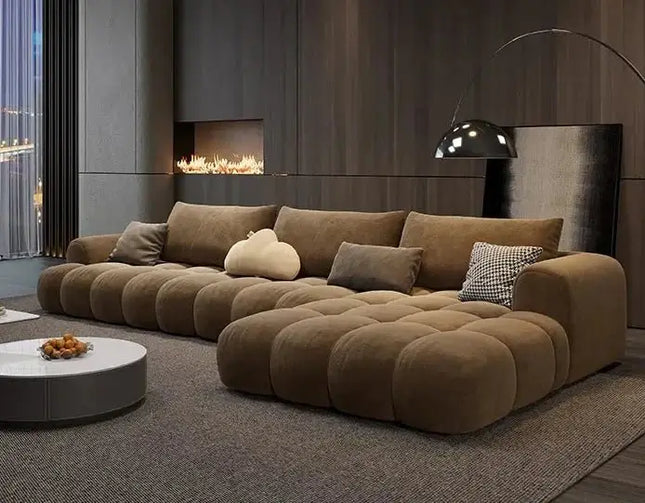 ChandelierDecor-Juego Sectional Sofa – Modular Stretch Puffs Set