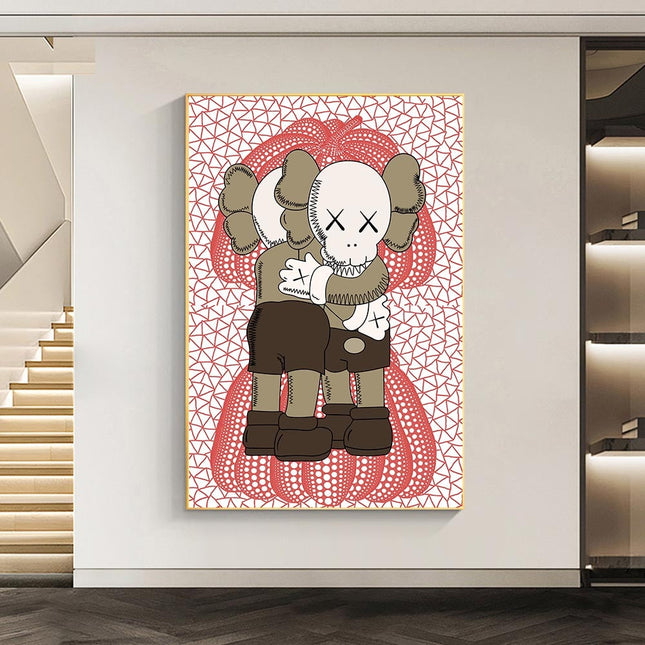 ChandelierDecor - KAWS Together Artwork Canvas Painting Trendy Brand Poster