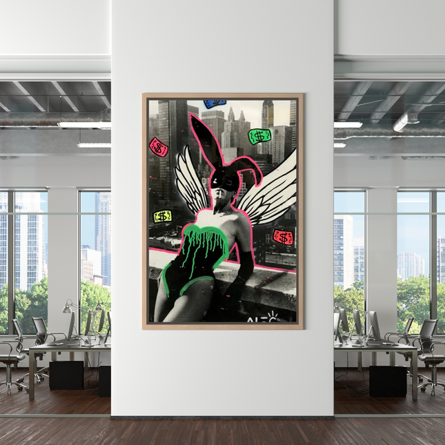 ChandelierDecor - Kate Moss Bunny Girl Poster - Alec Exclusive Art Collection