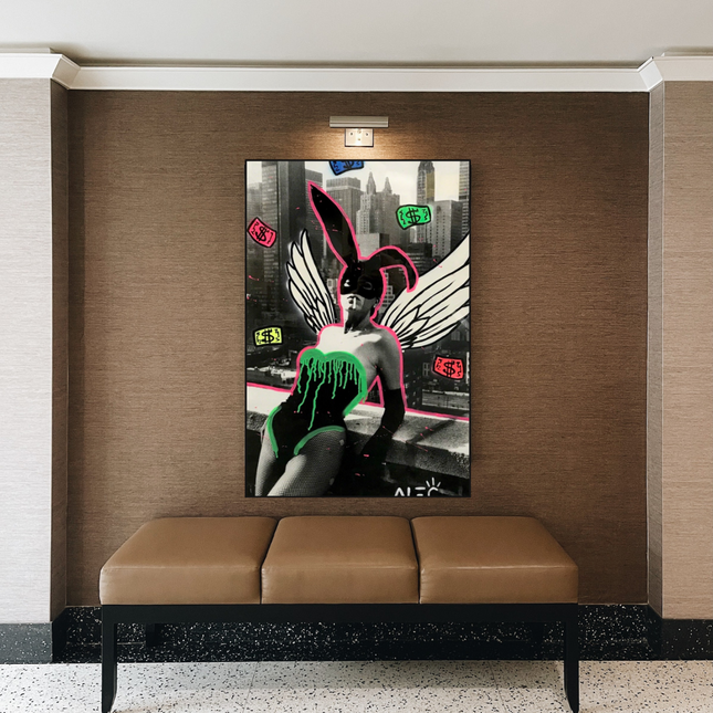 ChandelierDecor - Kate Moss Bunny Girl Poster - Alec Exclusive Art Collection