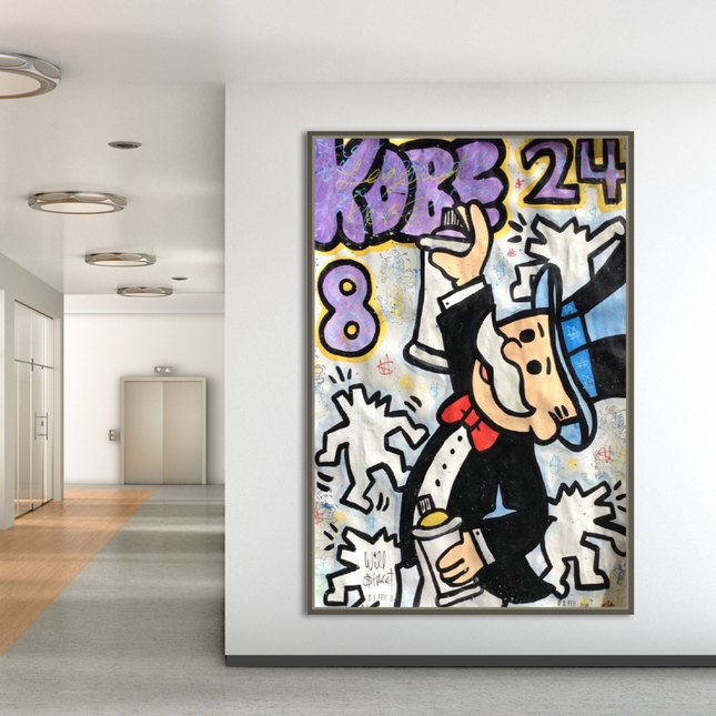 ChandelierDecor - Kobe: Mr Monopoly Canvas Wall Art ‚Äì Exclusive Design