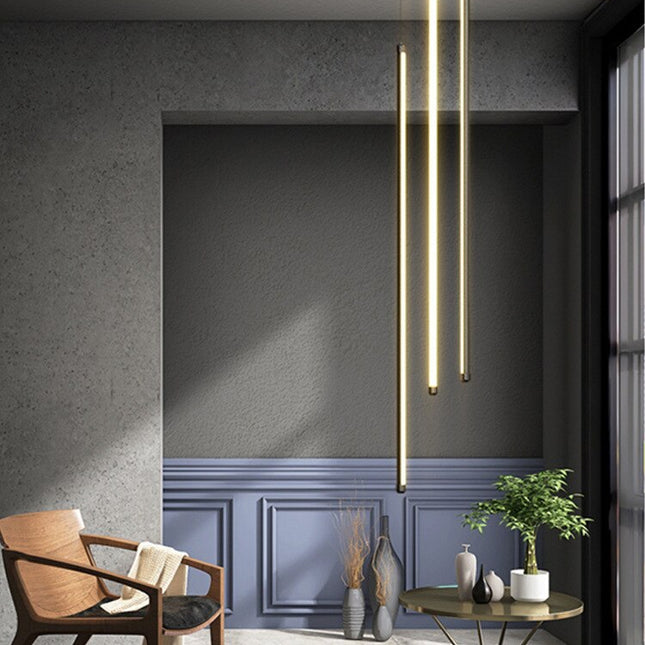 ChandelierDecor - LED Bars Staircase Chandelier: Illuminate Your Space