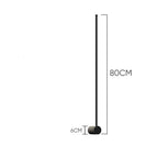 Noir / 80cm - Modèle B / Blanc chaud