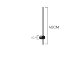 Noir / 40 cm - Modèle A / Blanc chaud