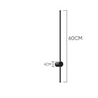 Noir / 60 cm - Modèle A / Blanc chaud